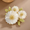 Daisy Flower Brooch with Layered Petal Details - Image 1