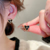 French Retro Romantic Zircon Heart Bow Pendant Dangle Earrings Jewelry Wedding Party Accessories For Women's - Image 14