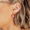 Gold Color Classic Bella Drop Earring for Women Wedding Birthday Crystals from Austria Round Cut Dangle Pierced Jewelry - Image 4