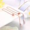 Long Hanging Drop Line Earrings For Women Rose Gold Color Zircon Crystal Piercing Threader Earing Ear Accessories Jewelry - Image 1