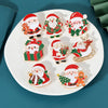 8 Styles Pretty Santa Claus Collection Brooches Candy Canes Wreath Sleigh Reindeer Tree Father Christmas Lapel Pins Xmas Gift - Image 4