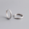 Silver Simple Matte Bohemian Round Ear Buckle for Women Punk Unisex Rock Hoop Earring Jewelry Accessories - Image 22