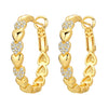 Silver Star Moon Heart Shape Earrings Jewelry Versatile Hoop Earrings For Women Jewelry Birthday Party Gifts - Image 21