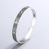 Retro Personality Star Moon And Flower Silver Style Opening Bracelets - Image 1