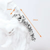 Glamorous Single Ear Stud Climber Water Drop Europe Style Jewerly For Women Romantic Gift In Silver - Image 3