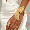 Retro Exaggerated Gold Color Phoenix Wings Bird Pendant Necklace Earrings Bracelet Set for Women Personality Jewelry Sets - Image 5