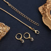 3 Pcs Heart Pendant Jewelry Set Of Earring Pendant Necklace For Women Rhinestone Double Heart Jewelry Set Gift - Image 5