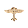 Vintage Golden And Silvery Old Style Fighter Jet Metal Brooches Bomber Shaped Lapel Pins For Sky Dream - Image 8