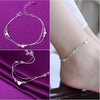 Silver Color Stamp Anklets For Women Foot Leg Chain Link Bracelet Double Layers Beach Accessories Jewelry - Image 19