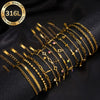 Random 8-Piece Set of Women's Gold-Plated Stainless Steel Bracelets, Elegant and Women's Jewelry Set, Stylish and Unique Design, Suitable for All - Image 6