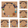 12 Zodiac Signs Stone Bracelet Taurus Cancer Virgo Pisces Charm Bracelets for Women Men Couples Friendship Jewelry Gift - Image 1
