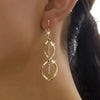 Ethnic Bohemian Moth Drop Moon Hollow Dangle Earrings For Women Party Accessories Dangle Jewelry - Image 4