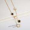 Stainless Steel Laser Five Leaf Flower Petal Adjustable Clover Bracelet Classic for Woman Girl Jewelry Party Gift - Image 34