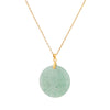 1pc natrual crystal stone gemstone agate Stainless steel adjustable circular pendant necklace for women and men - Image 7