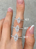 Silver Classic Marquise Zircon Ring For Women Engagement Wedding Jewelry - Image 4