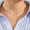 Map Outline Pendant Necklace with 45 cm Stainless Steel Chain - Image 6
