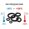 20Pcs Black Nbr Nitrile O-Rings CS2.4mm OD6-32mm Vibration Damping Oil Corrosion Resistant Rubber Gaskets - Image 5