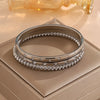 Yupsk 3Pcs/Set 316L Stainless Steel Bracelet With Buling Zircon Inlaid Versatile Stackable Jewelry Gift for Women - Image 3