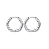 Glossy Stainless Steel Hoop Earrings For Women Men Hip Hop Steapunk Round Oval Heart Black Gold Silver Color Huggie Jewelry Gift - Image 17