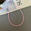 Tiny Colorful Seed Bead Choker Necklace - Image 12