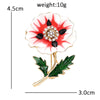 12 Birthday Flower Brooches For Women Unisex Beautiful Enamel Flowers Party Casual Brooch Pins Jewelry Gifts - Image 10