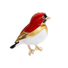 Magpie Brooch Cute Bird Flower Enamel Rhinestone Corsage Pin Clothing Accessories Jewelry - Image 8