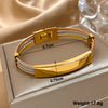 Greatera Stainless Steel Bent Wire Bracelet Three-colour Creative Design Bangle For Women Men Triple Wire Braided Twine Bracelet - Image 8