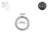 ZS 1PC Titanium Hoop Earring for Women Silver Plated Circle Earring Large Gauge Seputm Nose Ring 2/4/6/8/10/12G Punk Earring - Image 17