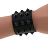 Gothic Punk Hip Hop Rock Spike Rivet Stud PU Leather Wristband Bracelet Bangle - Image 6