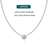 Pandent Necklace Silver Plated White Gold Gra Dainty Necklaces for Women - Image 8