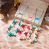 Shell and Starfish Charm Bracelet with Adjustable Rope Detail - Image 5