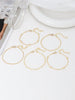 5PCS/7PCS Stainless Steel Love Bead Chain Bracelet Set Commuter Elegant Leisure Accessories Neutral Stackable - Image 7