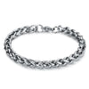 19-21cm Classic Curb Cuban Bracelet for Men Jewelry Stainless Steel Sliver Link Chain Bracelets Hand Jewelry Anklet Gift - Image 8
