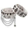 PU Leather Studded Bracelet Punk Bracelet Adjustable Goth Cuff Bracelet Gothic Rivet Buckle Wristband for Men Women - Image 4