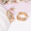 Gold Plated Zircon Hoop Earrings for Women Jewelry XP - Image 3