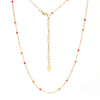 Hot Pink Stainless Steel Link Cable Chain Gold Color Satellite Enamel Beads Necklace for Women Chic Summer Gift - Image 28