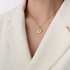 Irregular Compass Pendant Necklaces For Women Gold Plated Stainless Steel Collar Jewelry Gift - Image 5