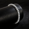 Silver Bracelet Zirconia Tennis Ball Women Simple Engagement Wedding Charm Jewelry 4mm 16-20cm - Image 2