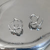 Y2K Irregular Liquid Earrings for Women Silver Color Hip-Hop Punk Geometric Earring Clip Girl Party Jewelry - Image 7