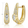 Moonmory Unique Design Brands Brass Huggie Hoop Earring For Women Minimalist Pear Marquise Gold Plated Earring - Image 15