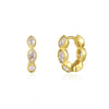 2pcs Horse Eye Zircon Round Circle Piercing Earrings for Women Gold Color Stainless Steel Huggie Hoop Earrings Statement Jewelry - Image 4