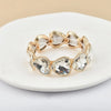 crystal bracelet For Women colorful Geometric rhinestone square elastic thread red white pink bracelet boho style - Image 7