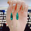 Korean Zircon Water Drop Earrings for Women Shiny Crystal Long Pendant Dangle Earring Wedding Party Jewelry Gifts - Image 7