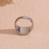 316L Stainless Steel Spiral Signet Chunky Wide Band Ring Gold Plated Vintage Jewelry For Women Gifts - Image 6