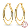 Earrings Silver Stud Drop Hoop Earrings Rose Gold for Women Girls Party Wedding Birthday Jewelry Gift - Image 27