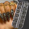 100/50cm Long Crystal Chain Nail Charms 1.5/2mm Shinying Clear/AB Diamond Nail Art Metal Steel French Manicure Crystal - Image 37
