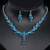 Cubic Zirconia Stud and Necklace Set with 44 cm Chain in Multiple Colors - Image 21