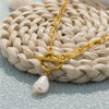 Elegant Pearl Pendant Necklace for Women, Stainless Steel Chain&OT Buckle Anti Rust Jewelry - Image 3