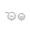 Titanium Square Zircon Nose Ring Earrings Closed Ring Buckle Earrings Body Piercing Jewelry - Image 5