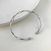 Twisted Open Cuff Bangle in Gold-Tone - Image 7